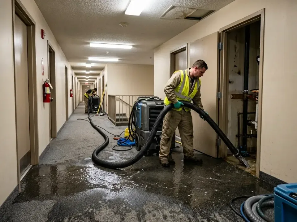 multi-unit-apartment-hallway-f-005 — frequently asked questions, Emergency Burst Pipe Water Extraction & Removal in North Ch…